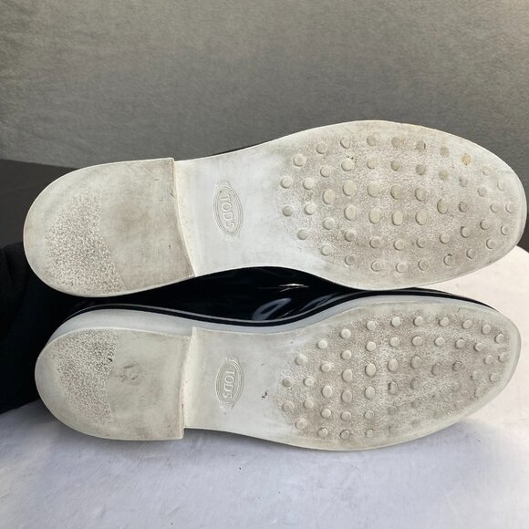 TOD’S Women's Leather Driving Loafer Pebble Size 38 1/2‎ US - Picture 4 of 10